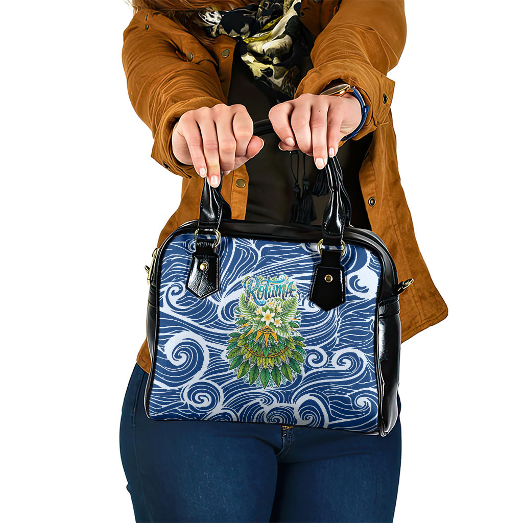 Rotuma Fiji Island Pride Shoulder Handbag Ocean Wave Coral Reef Marine Life Tribal Tattoo TS04 One Size Blue Green - Polynesian Pride