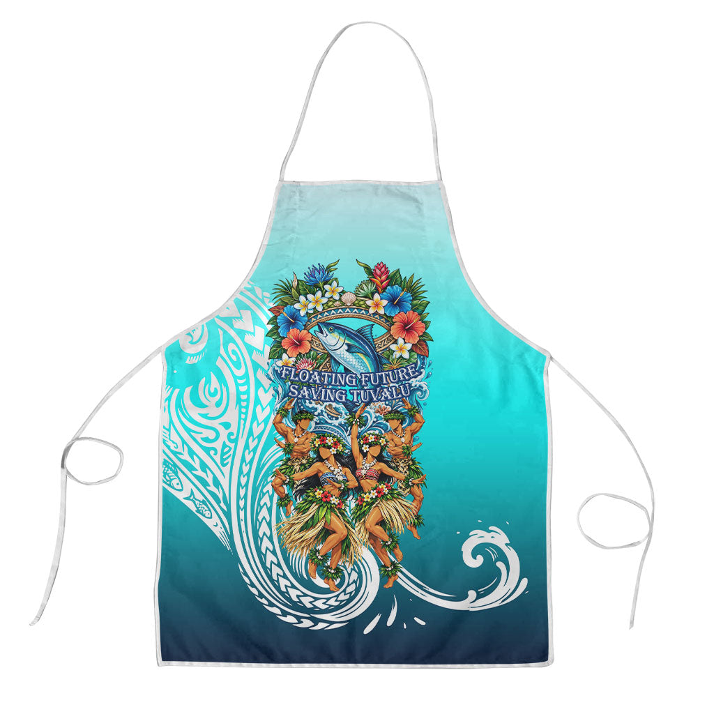 Floating Future Saving Tuvalu Apron Ocean Blue Pacific Polynesian Cultural Art Marine Wildlife