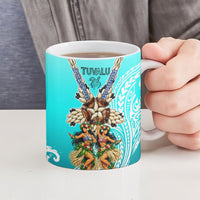 Floating Future Saving Tuvalu Ceramic Mug Ocean Blue Pacific Polynesian Cultural Art Marine Wildlife