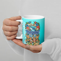 Floating Future Saving Tuvalu Ceramic Mug Ocean Blue Pacific Polynesian Cultural Art Marine Wildlife