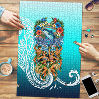 Floating Future Saving Tuvalu Puzzle Ocean Blue Pacific Polynesian Cultural Art Marine Wildlife