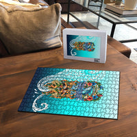 Floating Future Saving Tuvalu Puzzle Ocean Blue Pacific Polynesian Cultural Art Marine Wildlife
