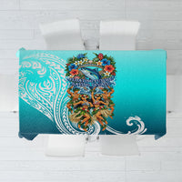 Floating Future Saving Tuvalu Tablecloth Ocean Blue Pacific Polynesian Cultural Art Marine Wildlife