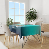 Floating Future Saving Tuvalu Tablecloth Ocean Blue Pacific Polynesian Cultural Art Marine Wildlife