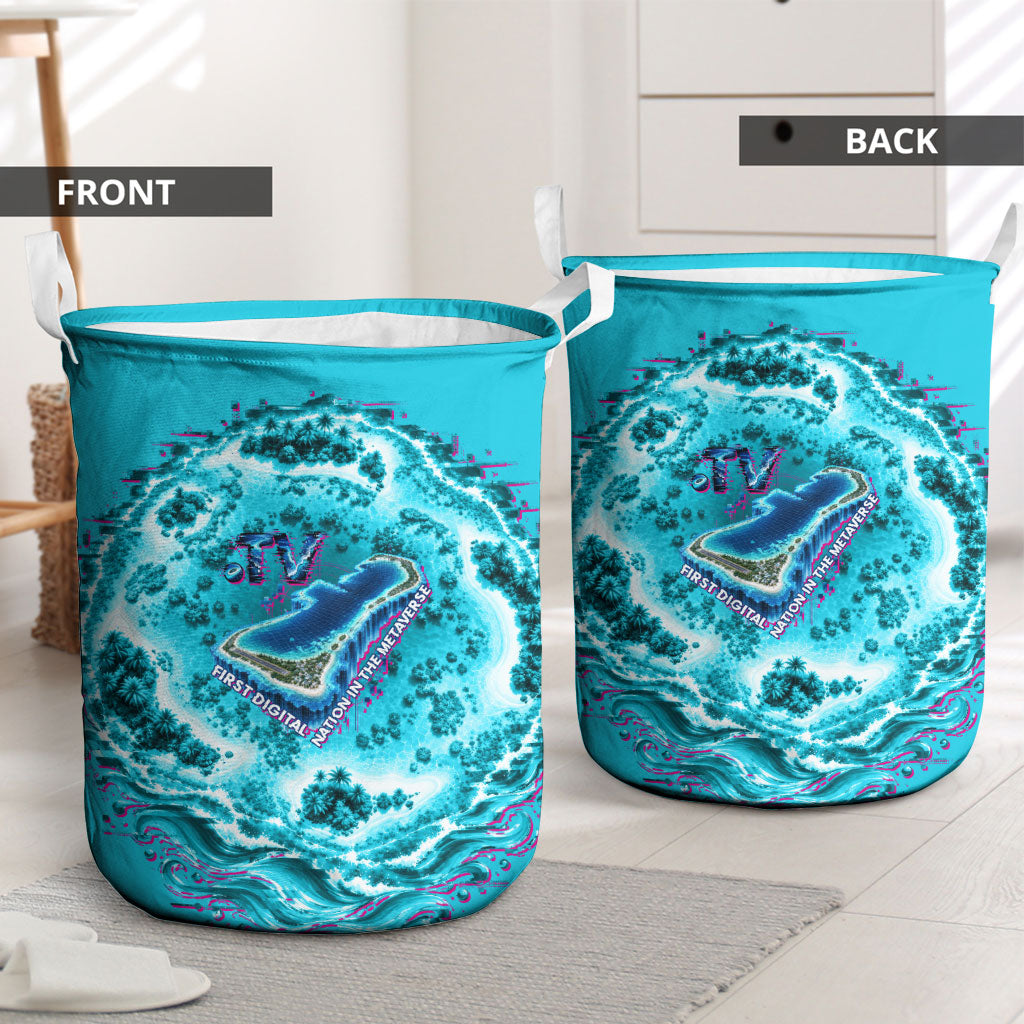 Tuvalu First Digital Nation In The Metaverse Laundry Basket Polynesian Island Atoll Cyber Ocean TS04 - Polynesian Pride