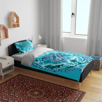 Tuvalu First Digital Nation In The Metaverse Bedding Set Polynesian Island Atoll Cyber Ocean TS04 - Polynesian Pride
