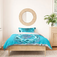 Tuvalu First Digital Nation In The Metaverse Bedding Set Polynesian Island Atoll Cyber Ocean TS04 - Polynesian Pride
