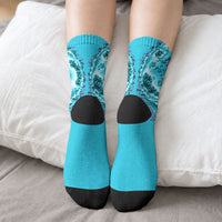 Tuvalu First Digital Nation In The Metaverse Crew Socks Polynesian Island Atoll Cyber Ocean TS04 - Polynesian Pride