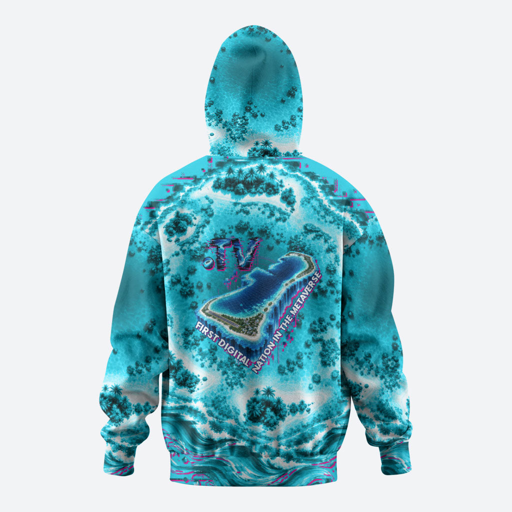 Tuvalu First Digital Nation In The Metaverse Hoodie Polynesian Island Atoll Cyber Ocean TS04 - Polynesian Pride