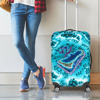 Tuvalu First Digital Nation In The Metaverse Luggage Cover Polynesian Island Atoll Cyber Ocean TS04 - Polynesian Pride