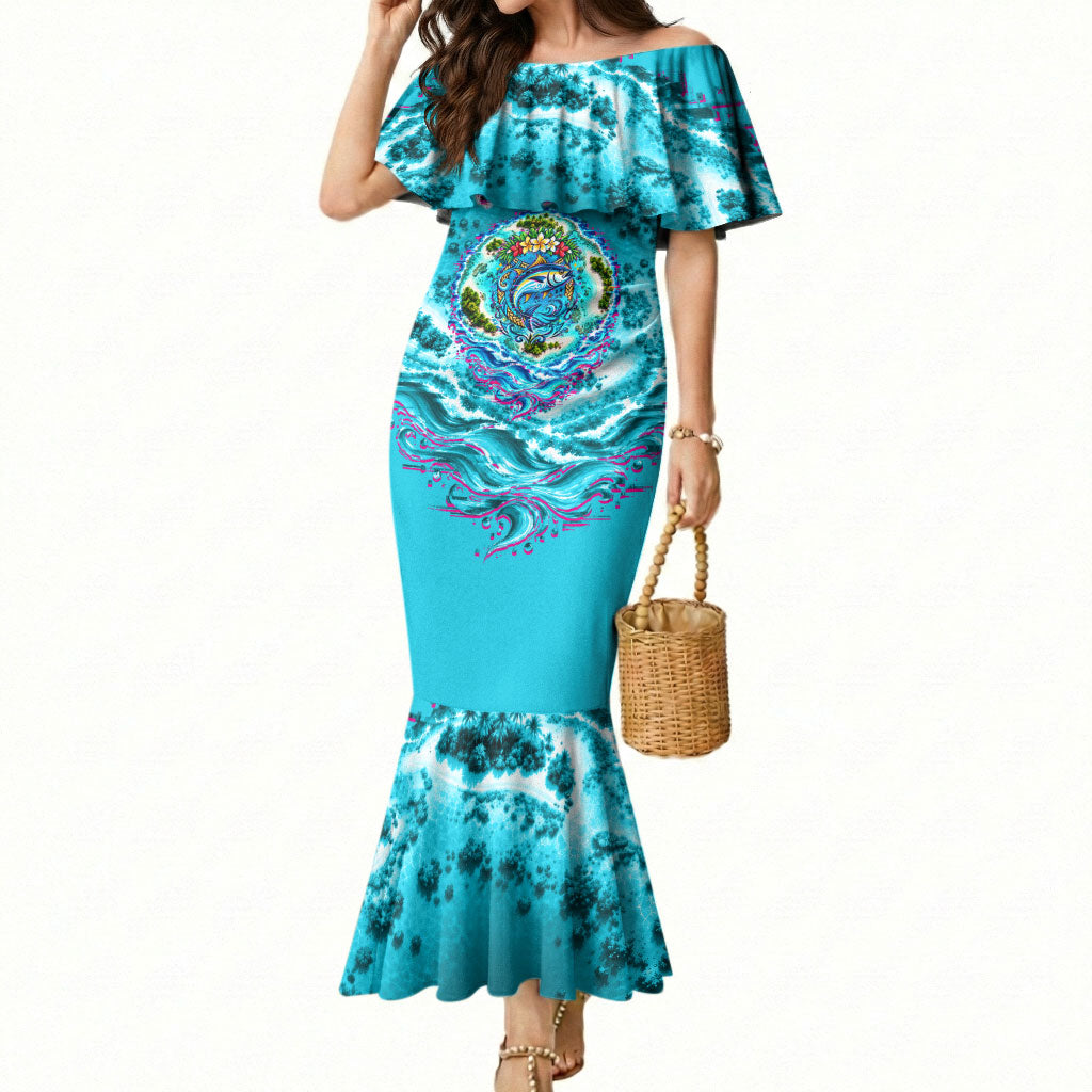 Tuvalu First Digital Nation In The Metaverse Mermaid Dress Polynesian Island Atoll Cyber Ocean