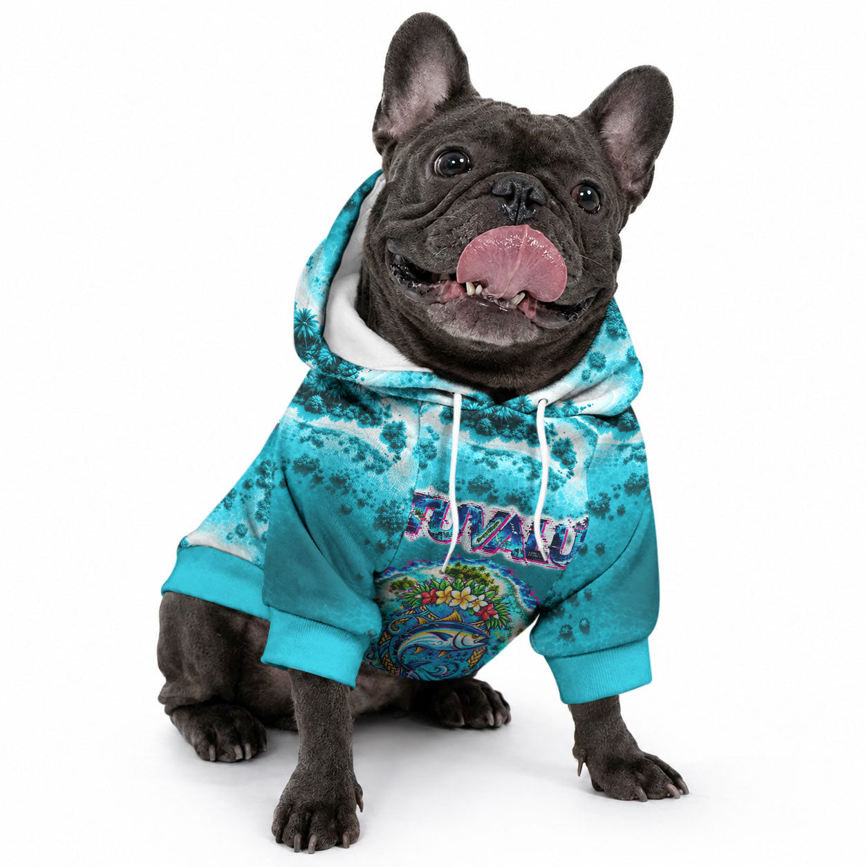 Tuvalu First Digital Nation In The Metaverse Pet Hoodie Polynesian Island Atoll Cyber Ocean