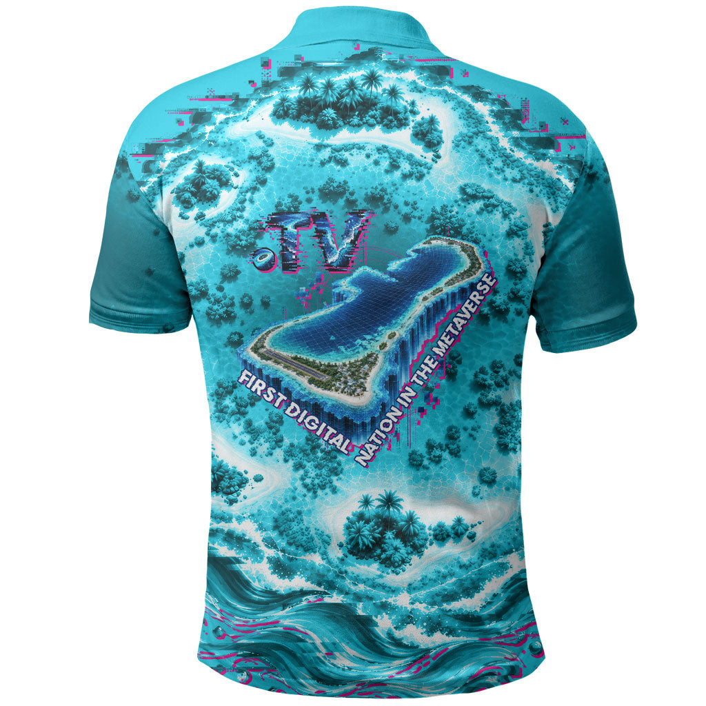 Tuvalu First Digital Nation In The Metaverse Polo Shirt Polynesian Island Atoll Cyber Ocean TS04 - Polynesian Pride