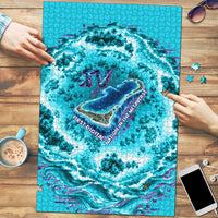 Tuvalu First Digital Nation In The Metaverse Puzzle Polynesian Island Atoll Cyber Ocean TS04 Blue White - Polynesian Pride