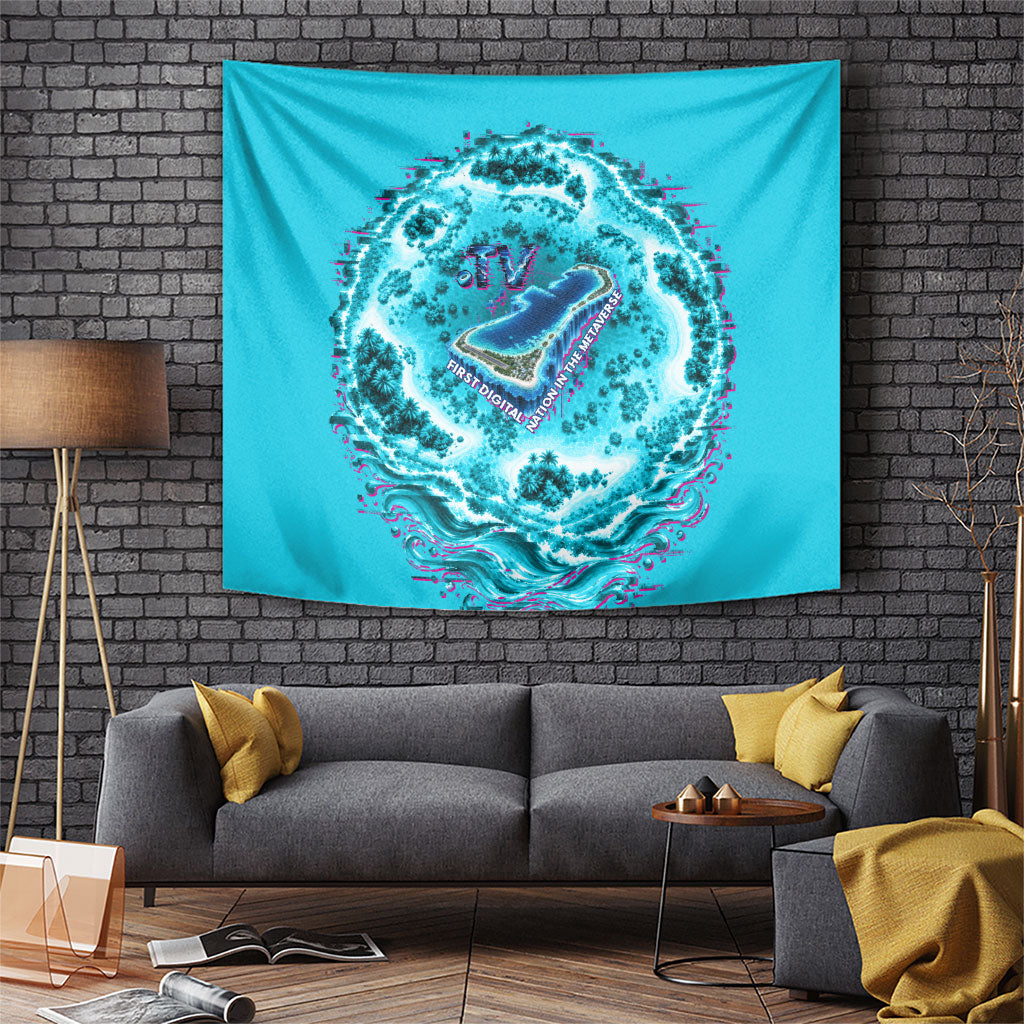 Tuvalu First Digital Nation In The Metaverse Tapestry Polynesian Island Atoll Cyber Ocean