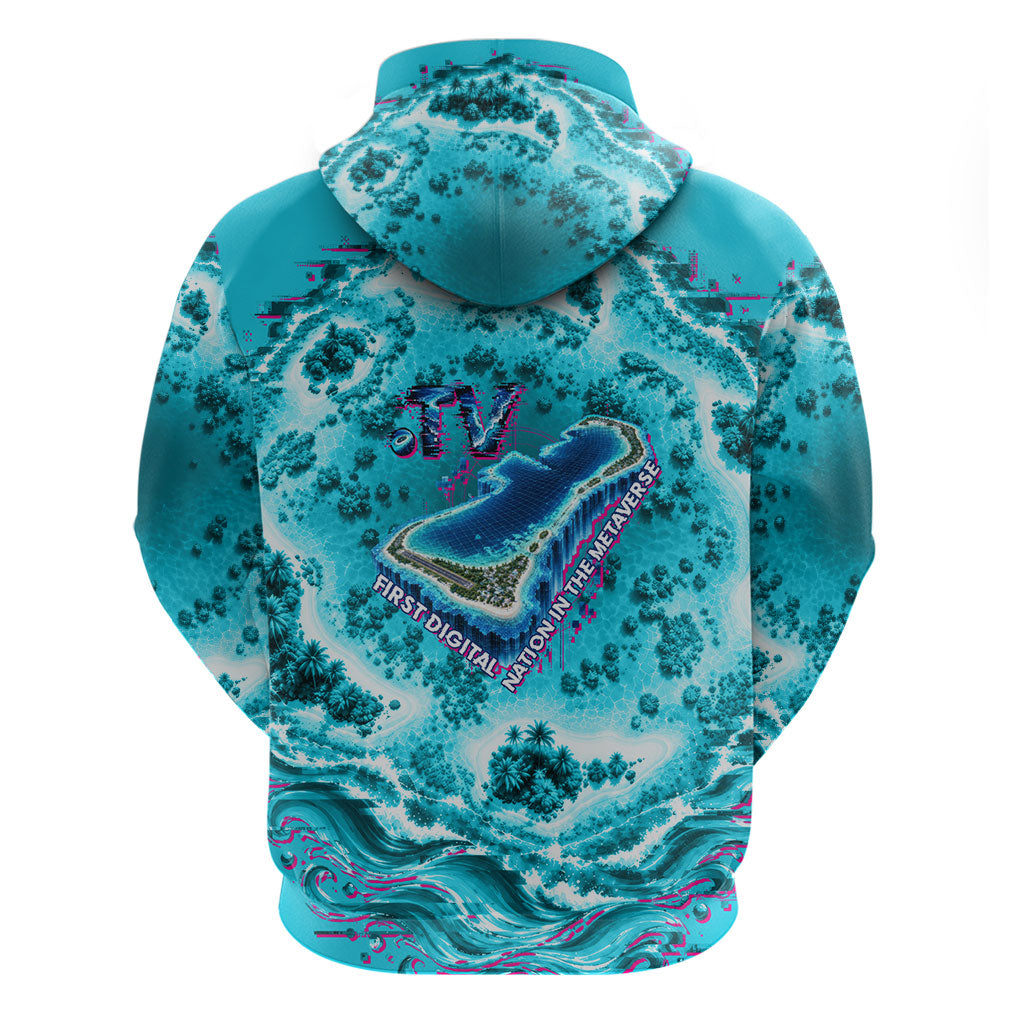 Tuvalu First Digital Nation In The Metaverse Zip Hoodie Polynesian Island Atoll Cyber Ocean TS04 - Polynesian Pride