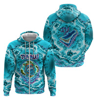 Tuvalu First Digital Nation In The Metaverse Zip Hoodie Polynesian Island Atoll Cyber Ocean TS04 - Polynesian Pride
