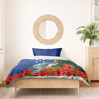 Solomon Islands Sea Turtle Bedding Set Patriotic Flag Coat Of Arms Tribal Hibiscus TS04 - Polynesian Pride