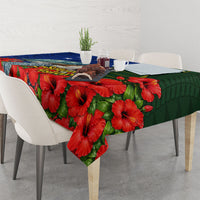Solomon Islands Sea Turtle Tablecloth Patriotic Flag Coat Of Arms Tribal Hibiscus TS04 - Polynesian Pride