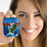 Guam Tropical Island AirPods Case Hibiscus Floral Ocean Waves TS04 - Polynesian Pride