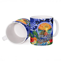 50th Anniversary Wedding Polynesian Ceramic Mug Mom And Dad Floral Tribal Jubilee Tropical TS04 - Polynesian Pride