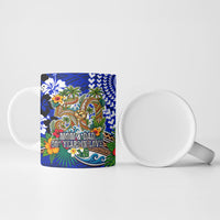 50th Anniversary Wedding Polynesian Ceramic Mug Mom And Dad Floral Tribal Jubilee Tropical TS04 - Polynesian Pride