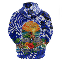 50th Anniversary Wedding Polynesian Hoodie Mom And Dad Floral Tribal Jubilee Tropical TS04 - Polynesian Pride