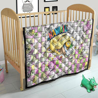 Hawaii Cruising Back To School Quilt Grid Pattern With School Bag And Vintage Surf Van TS04 - Polynesian Pride