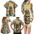 Pineapple Skull Family Matching Long Sleeve Bodycon Dress and Hawaiian Shirt Summer Paradise TS04 - Polynesian Pride