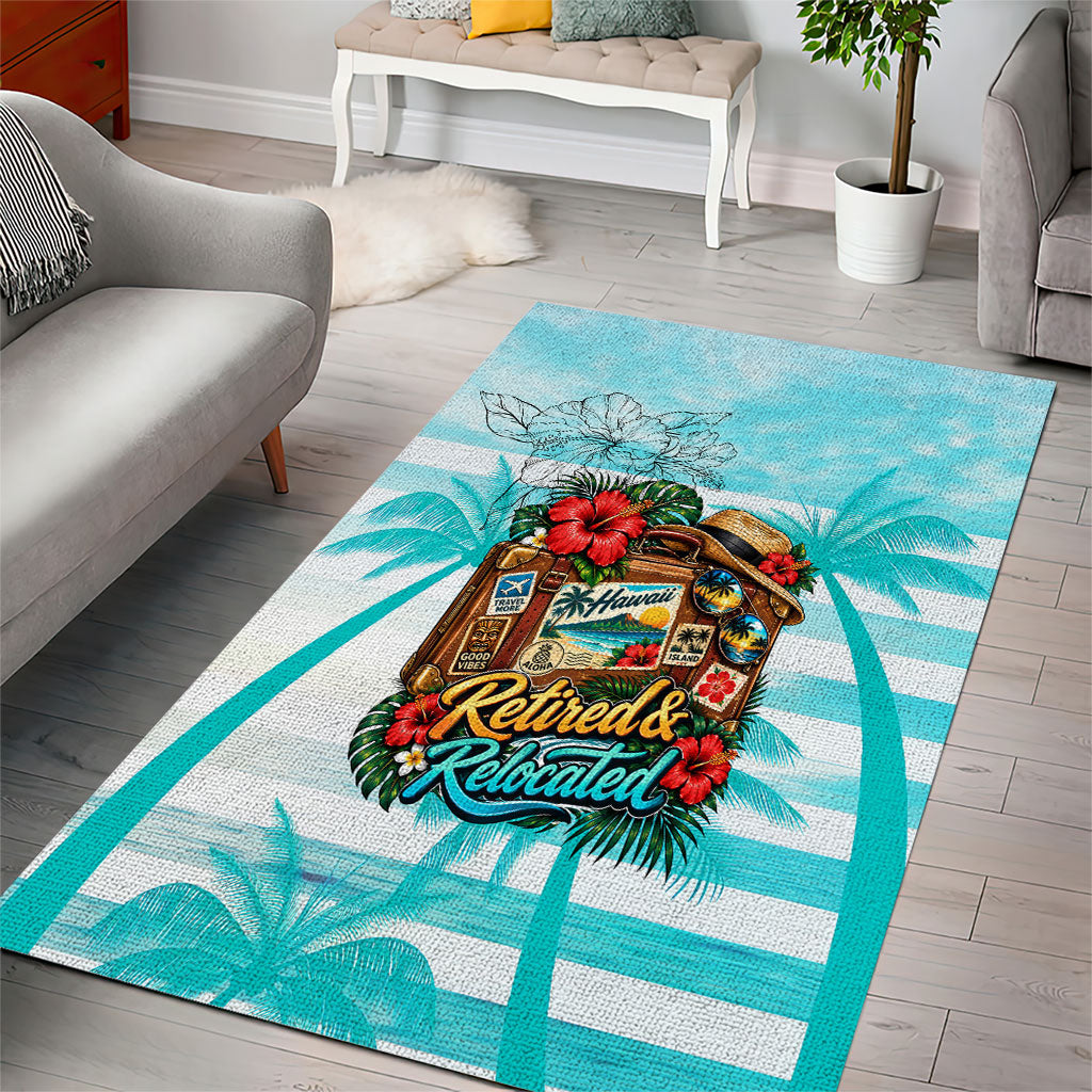 Out Of Office Retired Relocated Area Rug Tropical Island Hawaiian Beach Sunset Sunglasses Suitcase TS04 - Polynesian Pride