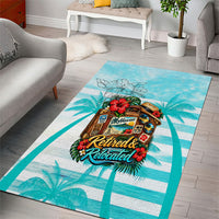 Out Of Office Retired Relocated Area Rug Tropical Island Hawaiian Beach Sunset Sunglasses Suitcase TS04 - Polynesian Pride