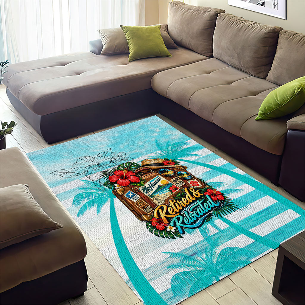 Out Of Office Retired Relocated Area Rug Tropical Island Hawaiian Beach Sunset Sunglasses Suitcase TS04 - Polynesian Pride