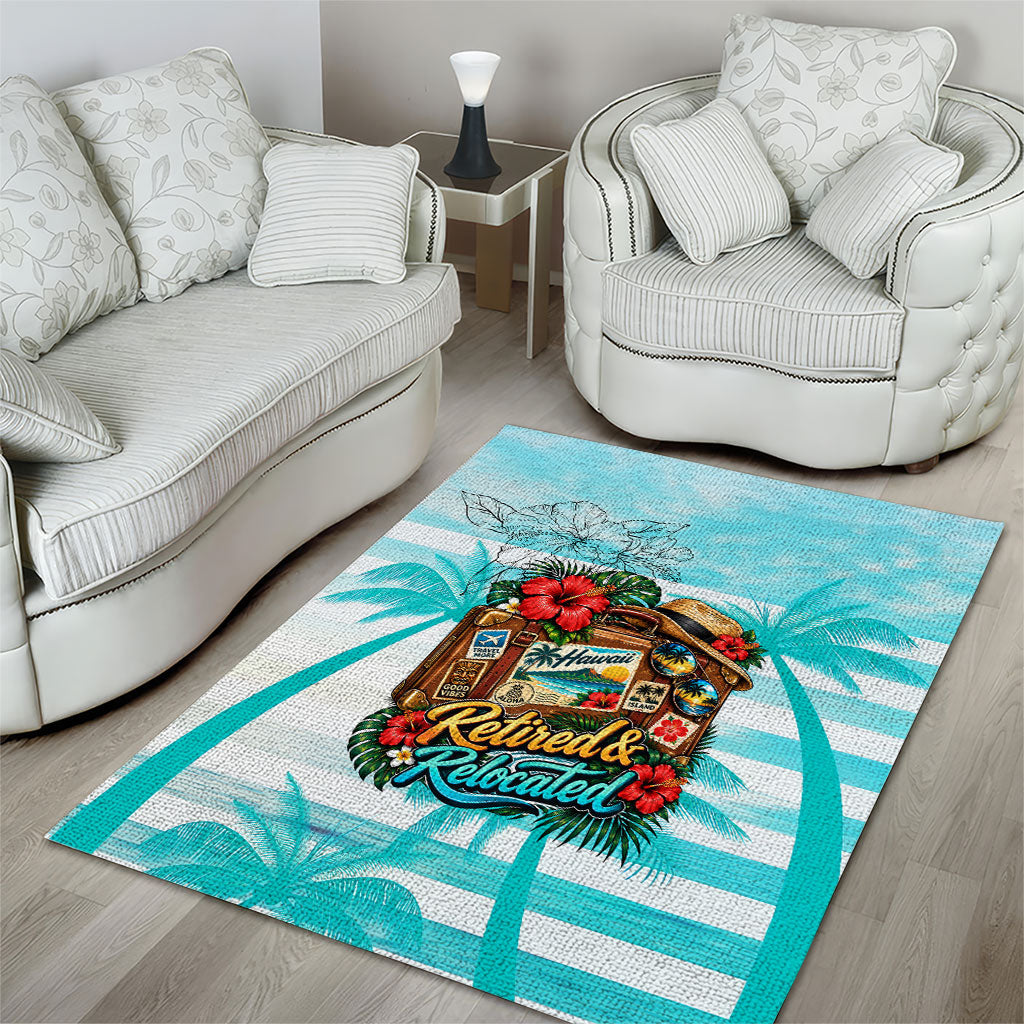 Out Of Office Retired Relocated Area Rug Tropical Island Hawaiian Beach Sunset Sunglasses Suitcase TS04 - Polynesian Pride