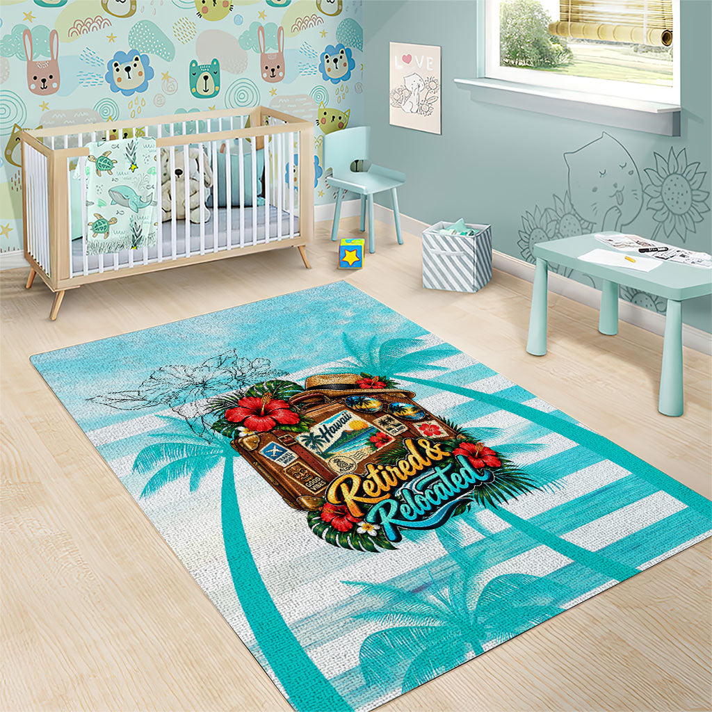 Out Of Office Retired Relocated Area Rug Tropical Island Hawaiian Beach Sunset Sunglasses Suitcase TS04 - Polynesian Pride