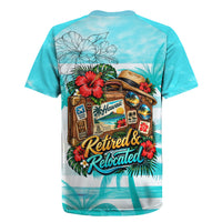 Out Of Office Retired Relocated Rugby Jersey Tropical Island Hawaiian Beach Sunset Sunglasses Suitcase TS04 - Polynesian Pride