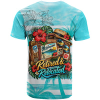 Out Of Office Retired Relocated T Shirt Tropical Island Hawaiian Beach Sunset Sunglasses Suitcase TS04 - Polynesian Pride