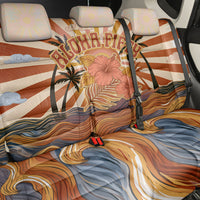 Aloha Nifty 50th Birthday Hawaii Back Car Seat Cover Vintage Retro Sunburst Tropical Palm Tree Surfboard Art TS04 - Polynesian Pride