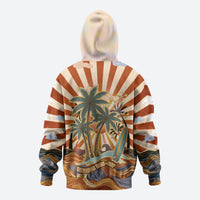 Aloha Nifty 50th Birthday Hawaii Hoodie Vintage Retro Sunburst Tropical Palm Tree Surfboard Art TS04 - Polynesian Pride