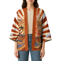Aloha Nifty 50th Birthday Hawaii Kimono Vintage Retro Sunburst Tropical Palm Tree Surfboard Art TS04 - Polynesian Pride
