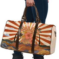 Aloha Nifty 50th Birthday Hawaii Travel Bag Vintage Retro Sunburst Tropical Palm Tree Surfboard Art TS04 - Polynesian Pride