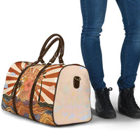 Aloha Nifty 50th Birthday Hawaii Travel Bag Vintage Retro Sunburst Tropical Palm Tree Surfboard Art TS04 - Polynesian Pride