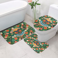 Hawaii 50th Birthday Bathroom Set Tropical Vintage Floral Hibiscus Parrot Island Sunset Art TS04 - Polynesian Pride