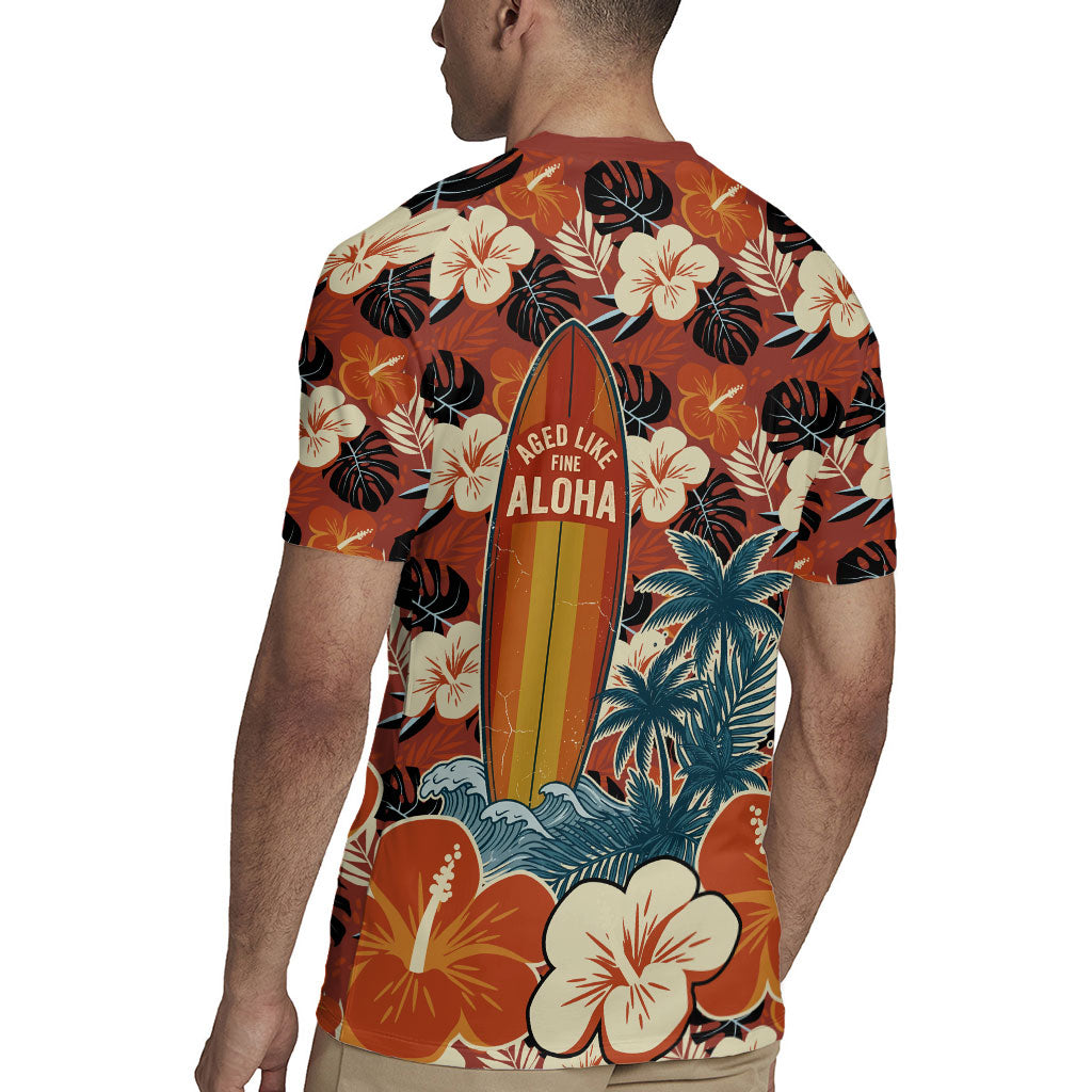 Hawaii 50th Birthday Rugby Jersey Vintage 1976 Limited Edition Floral Surfboard Aloha Vibes TS04 - Polynesian Pride