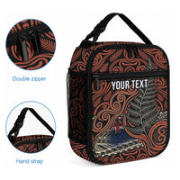 Personalised New Zealand 50th Birthday Lunch Bag Aotearoa Tribal Pattern Silver Fern Flag TS04 - Polynesian Pride