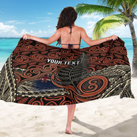 Personalised New Zealand 50th Birthday Sarong Aotearoa Tribal Pattern Silver Fern Flag TS04 - Polynesian Pride