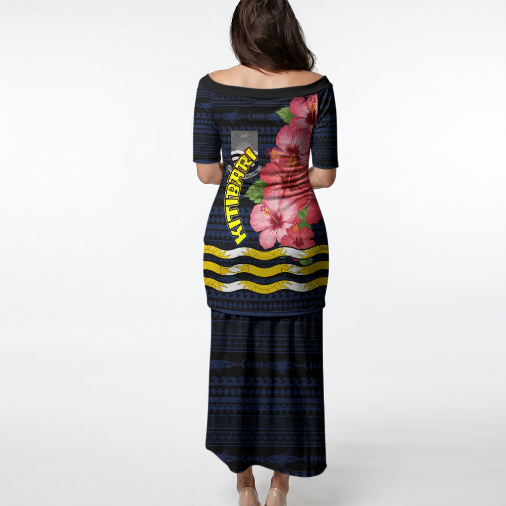 Kiribati Puletasi Tropical Pink Hibiscus Flowers Polynesian Tribal TS04 - Polynesian Pride