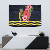 Kiribati Tapestry Tropical Pink Hibiscus Flowers Polynesian Tribal TS04 - Polynesian Pride