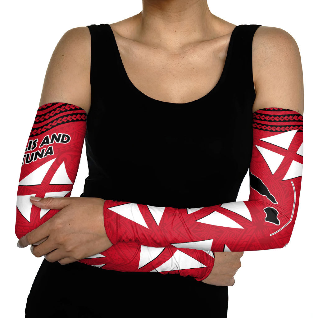 Wallis And Futuna Arm Sleeves Polynesian Tattoo Flag Map TS04 - Polynesian Pride