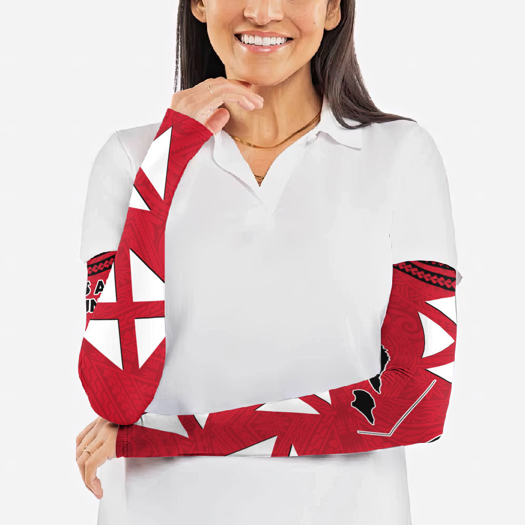 Wallis And Futuna Arm Sleeves Polynesian Tattoo Flag Map TS04 - Polynesian Pride
