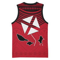 Wallis And Futuna Basketball Jersey Polynesian Tattoo Flag Map TS04 - Polynesian Pride